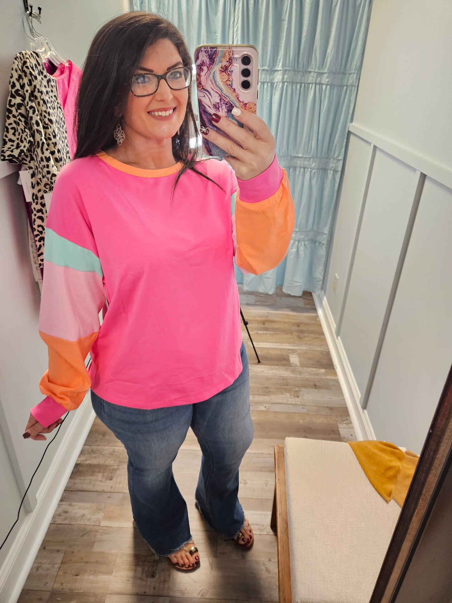 Bright Colorblock Top