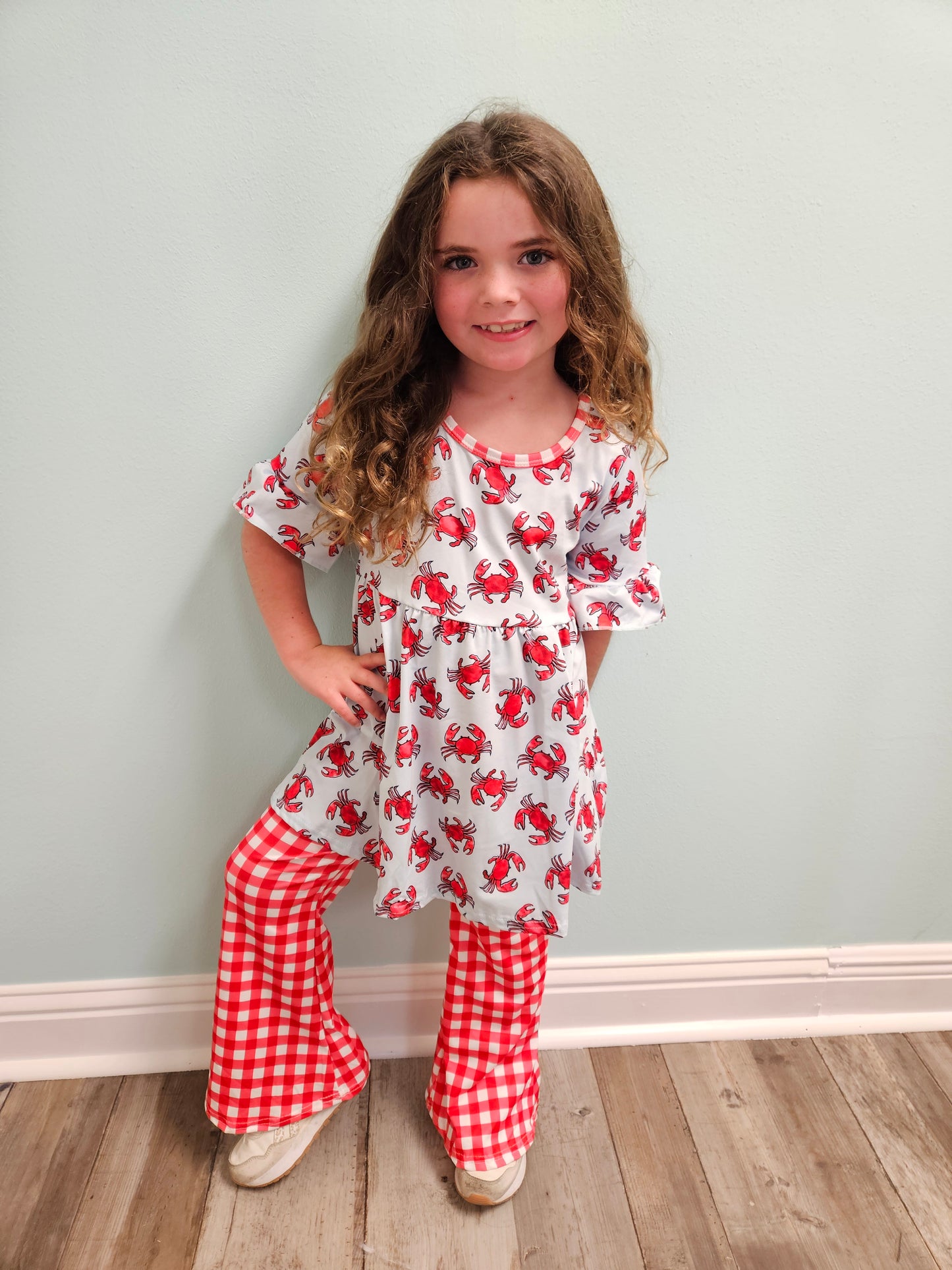 Gingham Crab Set