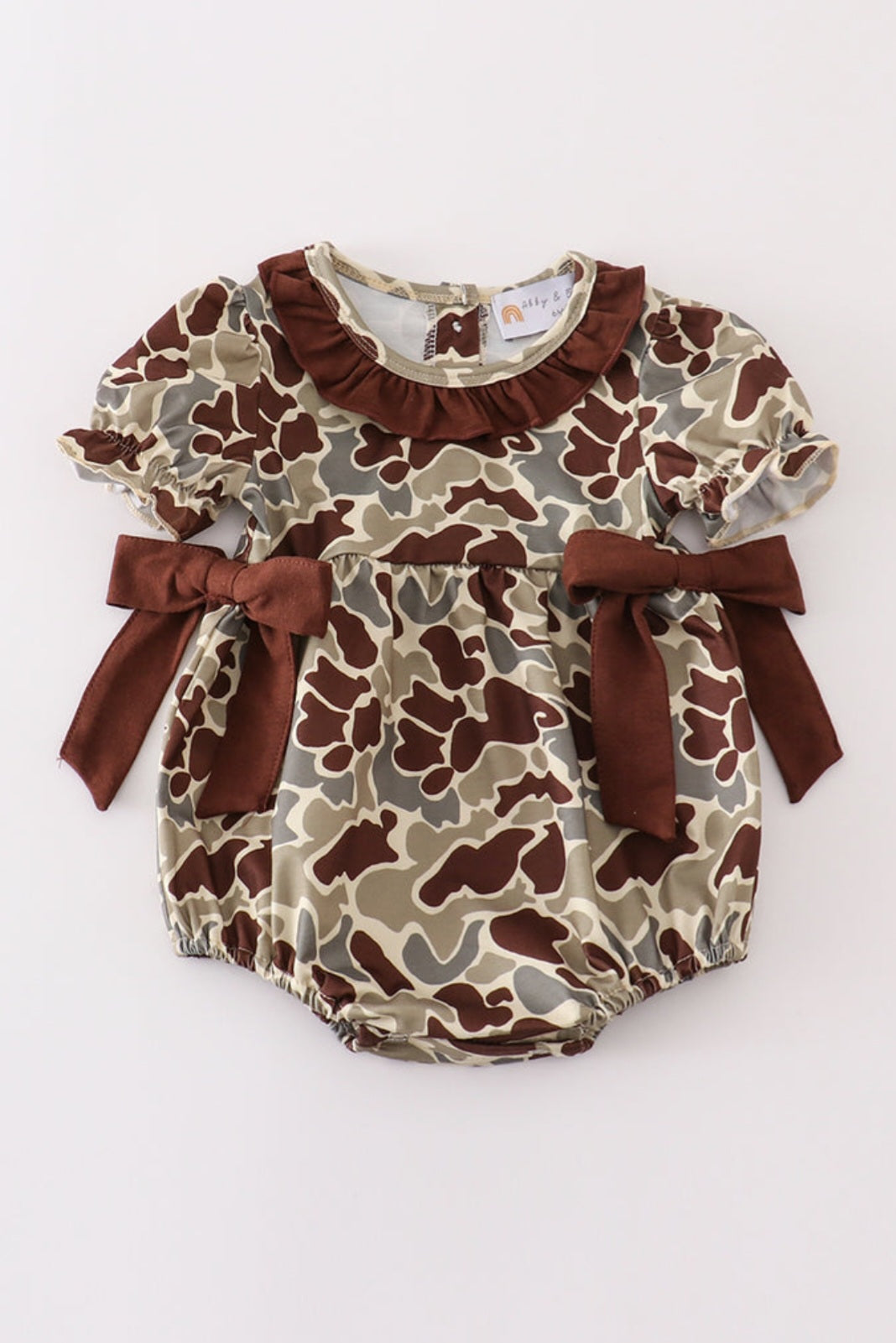 Camo Girl Ruffle Bubble