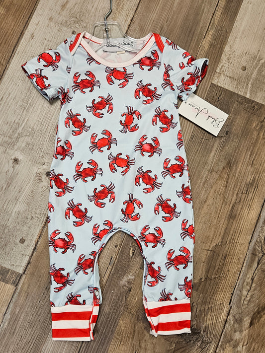 Boys Crab Romper