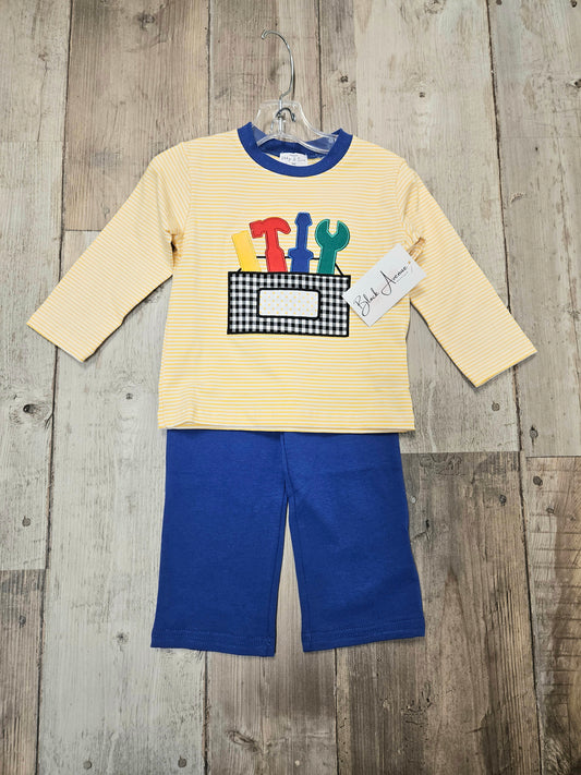 Yellow Stripe Tool Boy Set